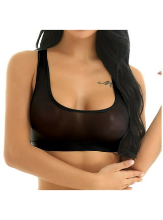 TQWQT Sexy Lingerie for Women See Through Unlined Bra Sheer Mesh