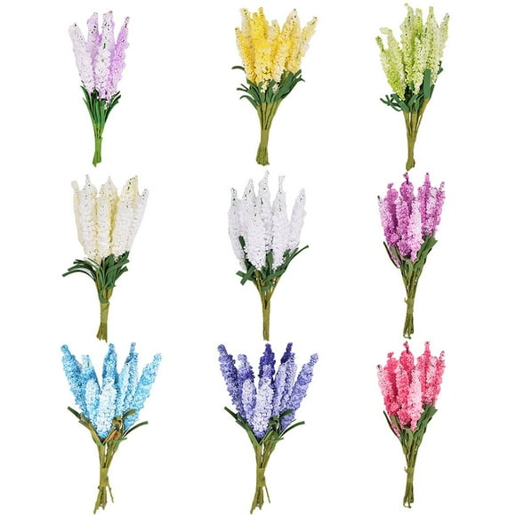 Yinreli 10Pcs/Bouquet Artificial Hyacinth Flower DIY Crafts Wedding Home Floral Decor