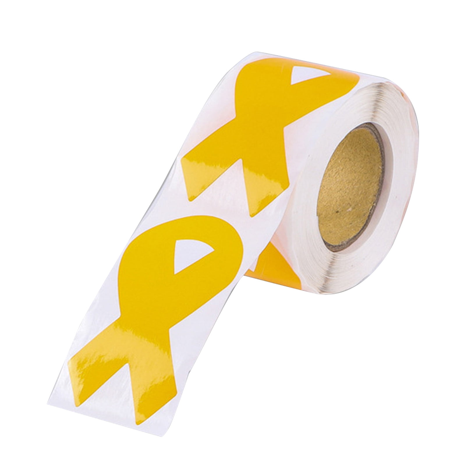 Yinreli Gold Ribbon Awareness Stickers Golden Ribbon Awareness Stickers ...