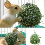 Yinrunx 1 Pcs Small Animals Play Balls Rolling Activity Chew Toys Gnawing Treats for Rabbits Guinea Pigs Chinchilla Bunny Natural Balls, Pet Cage Entertainment Accessories