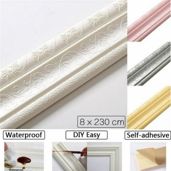 Yinrunx 3D Foam Waterproof Removable Decorative Wall Decals and Stickers