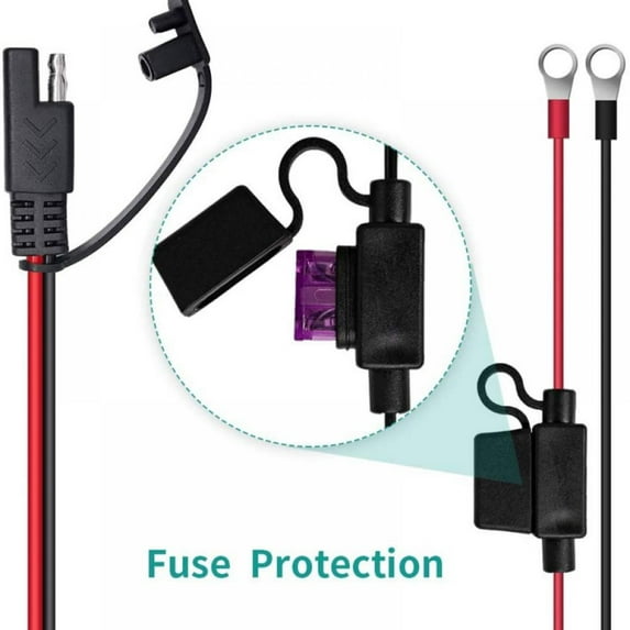 Yinrunx 6V 12V 1.5A Fully-Automatic Smart Charger, Battery Charger, Battery Maintainer, Trickle Charger, and Battery Desulfator with Temperature Compensation For Automotive Car Motocycle