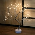 thumbnail image 1 of Yinrunx Bonsai Tree Night Light Plug in Artificial Tree Lamp with 108 LED Lights Usb Touch Switch Fiber Optic Lamp Light Up Tree Night Light Lamp Indoor Christmas Decorations for Home (Warm White), 1 of 11