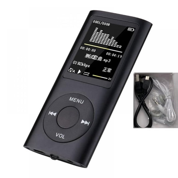Yinrunx MP3 Player, Portable MP3 Music Player with 8GB Memory Card, Hi-Fi Lossless Audio Player with Built-in Speaker/FM Radio/Recording/E-Book (Earphones Included)