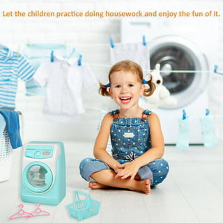 Childrens Electric Mini Washing Machine Toy Play House Doll Set Kids T –  TheTrendWillOut