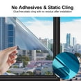 thumbnail image 1 of Yinrunx Window Film One Way Daytime Privacy Heat Control Anti UV Non-Adhesive Reflective House Window Tint for Home and Office, Multicolor, 19.7*39.4in, 1 of 7