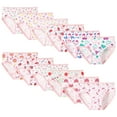 thumbnail image 1 of Yintry Girls Briefs Supersoft Toddler Undies Breathable Underwear, 12 Pack, Size 2-12, 1 of 6