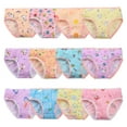 thumbnail image 1 of Yintry Girls Briefs Supersoft Toddler Undies Breathable Underwear, 12 pack, Size 2-12, 1 of 6