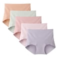 thumbnail image 1 of Yintry Womens Underwear Cotton High Waisted Briefs Full Coverage Panties 5 Pack, Size M-3XL, 1 of 7