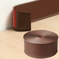 thumbnail image 1 of Yinyi Flexible Baseboard Molding Trim, Peel and Stick Rubber Baseboard Trim, Self-Adhesive Design Vinyl Wall Base Moulding Trim, 4inch(W) x 40feet(L), Brown, 1 of 7