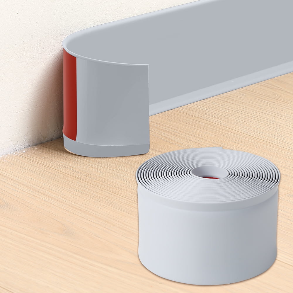Yinyi Flexible Baseboard Molding Trim, Peel and Stick Rubber Baseboard
