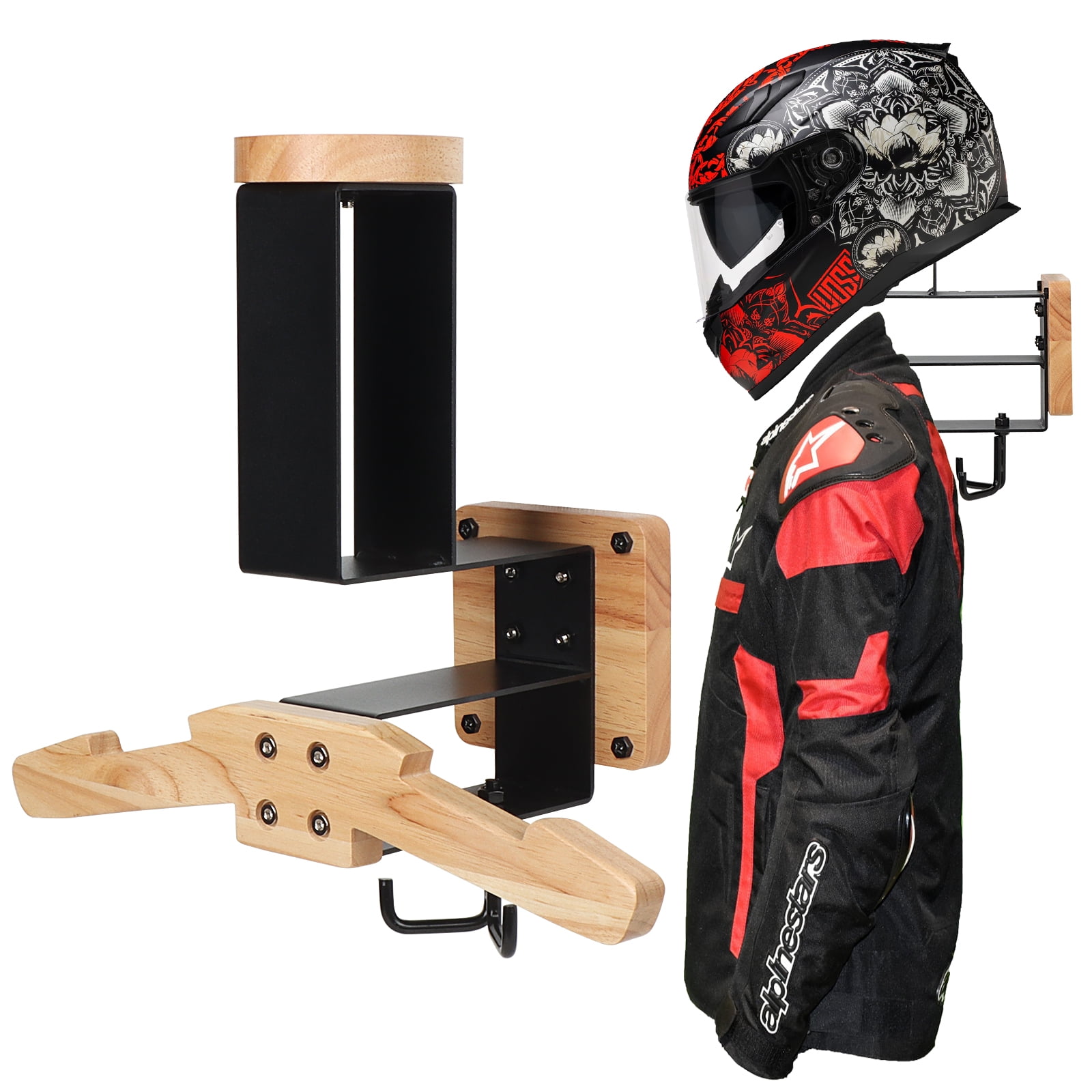 Motorcycle helmet hook wall hotsell
