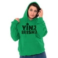 thumbnail image 1 of Yinz Irish Funny St Patrick's Day Hoodie Sweatshirt Women Men Brisco Brands S, 1 of 6
