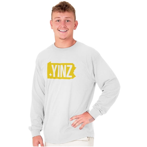 Yinz Philadelphia Pittsburgh PA Plus Size Long Sleeve Graphic Tee Shirt Brisco Brands 3X