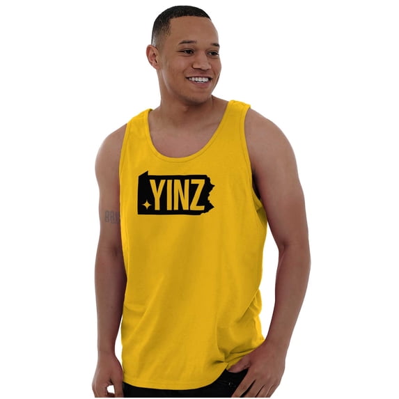 Yinz Philadelphia Pittsburgh PA Tank Top T Shirts Men Women Brisco Brands S