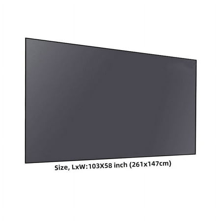 Yinzam 120inch Laser UST Projector Fresnel Screen for Day Light Using, 85% Ambient Light Rejecting (ALR) Fresnel Projector Screen for Ultra Short Lens Projector