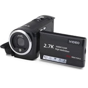 Yinzam 16X Digital Zoom Vlogging Camera with QHD 2.7K 50MP, 2.8 Inch 270 Degree Rotation LCD Screen Camcorder, 32GB SD Card and 2 Batteries Video Camera