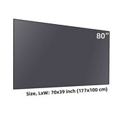 Yinzam 80inch Long Throw Projector Fresnel Screen for Day Light Using, 85% Ambient Light Rejecting ALR Fresnel Projector Screen for Long Throw Projector