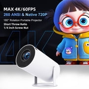 Yinzam HY300 Pro Projector, 12000 Lux 4K MAX Home Video Android WiFi 6 Video Projectors