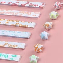 Yiokii Luy Star Folding Paper Strips Pastel Luminous Star Origami Strip 