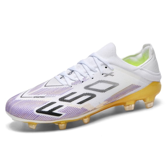 Yiomxhi Low-Top Soccer Cleats for Men, Adult Younth Lightweight Football Shoes with Ankle Support, Breathable Outdoor Turf Cleats for Training and Matches, Long Studs and Short Studs