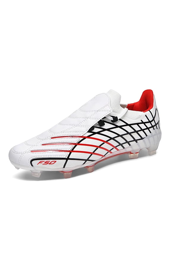 Soccer Cleats for Adult Men Younth Lightweight Football Shoes with Ankle Support, Breathable Outdoor Turf Cleats for Training and Matches, Long Studs and Short Studs