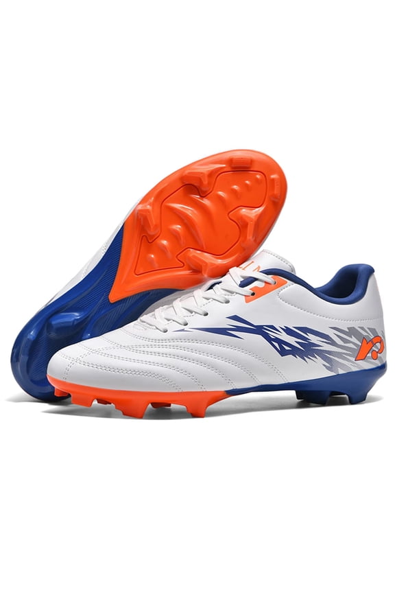 Soccer Cleats for Men Adult Younth Lightweight Football Shoes with Ankle Support, Breathable Outdoor Turf Cleats for Training and Matches, Long Studs and Short Studs