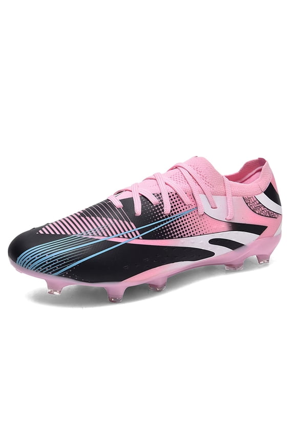 Soccer Cleats for Men Younth Adult Lightweight Football Shoes with Ankle Support, Breathable Outdoor Turf Cleats for Training and Matches, Long Studs and Short Studs