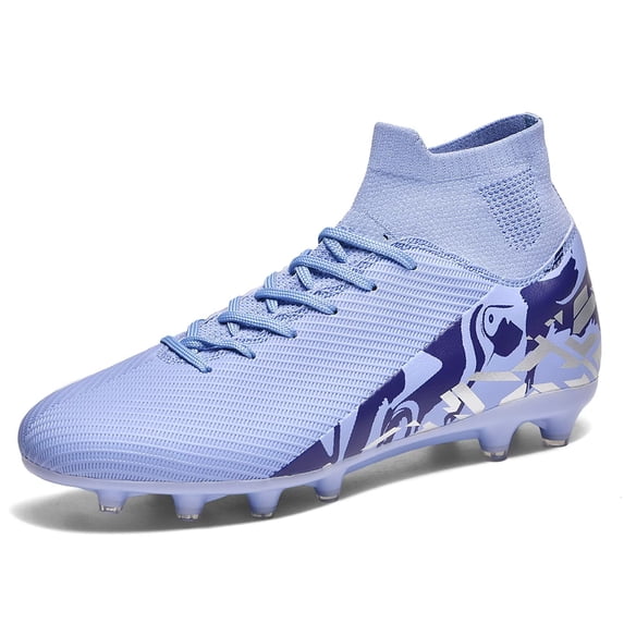 Yiomxhi Soccer Cleats for Men Younth Adult Lightweight Football Shoes with Ankle Support, Breathable Outdoor Turf Cleats for Training and Matches, Long Studs and Short Studs