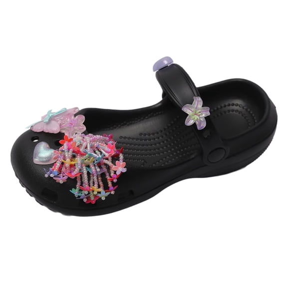 Yiomxhi Toddler Kids Clogs Garden Shoes for Girls, Children Slip On Slides Sandals Indoor Outdoor, Kid Beach Pool Water Shoes with Non-Slip Sole