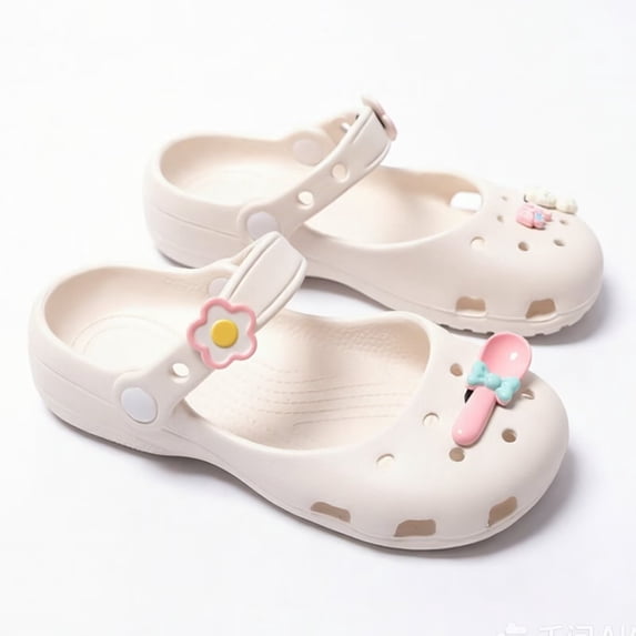 Yiomxhi Toddler Kids Clogs Garden Shoes for Girls, Children Slip On Slides Sandals Indoor Outdoor, Kid Beach Pool Water Shoes with Non-Slip Sole