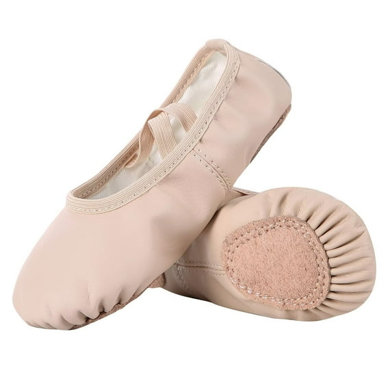 Cyiecw Soft Leather Ballet Shoes/Ballet Slippers/Dance Shoes (Little/Big Kid/Women)