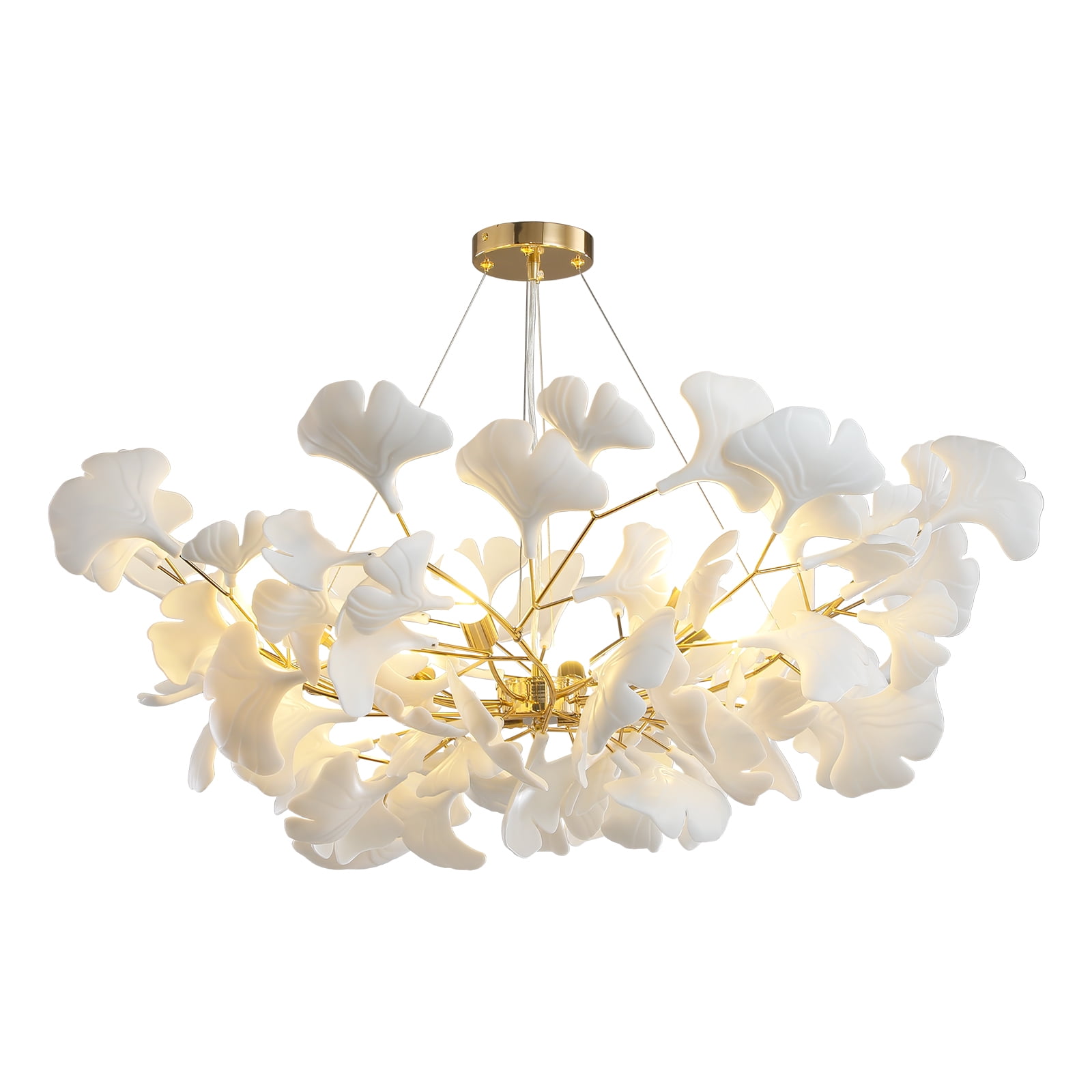 Yiosi Branch Chandelier Pendant Light with Ginkgo Leaves, Kitchen