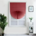 thumbnail image 1 of Yipa 1 Pack Cordless Pleated Light Blocking Pleated Blinds Non-Woven Window Shades Curtains, Self Adhesive, Easy to Cut and Install, Red, 35" x 59", 1 of 13