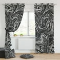 thumbnail image 1 of Yipa 2Pc Luxury Blackout Drapes Marble Living Room Energy Efficient Thermal Insulated Grommet Panels Bedroom Window Curtain Marble-8 W:52" x H:72" *2 Panels, 1 of 1