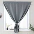 thumbnail image 1 of Yipa Blackout Curtains 1 Panel, Self Adhesive Thermal Insulated Blackout Window Curtain Panel, Energy Efficient Curtain Draperies for Privacy(Light Gray, W 39.37 x H 70.87), 1 of 4