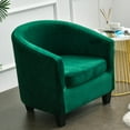 thumbnail image 1 of Yipa Stretch Armchair Club Chair Sofa Cover Tub Barrel Chair Seat Sofa Slipcover Removable Machine Washable Couch Cover Universal,Emerald Green, 1 of 3