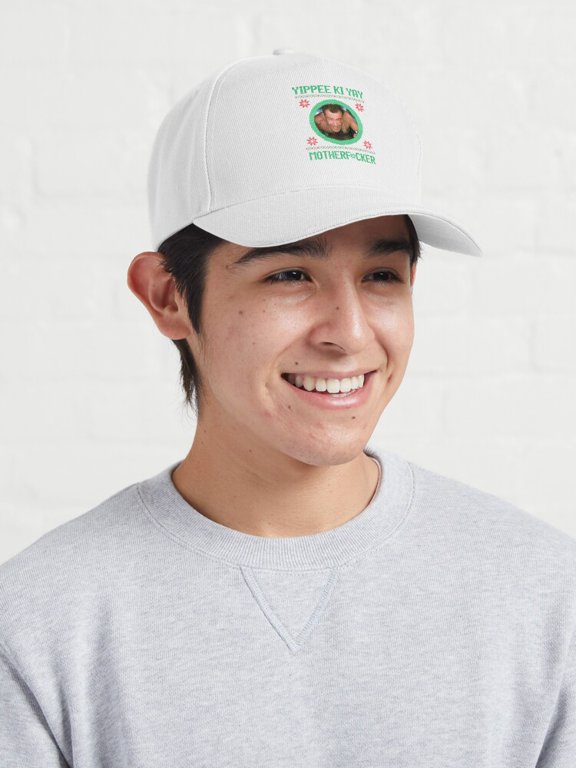 Yippee Ki Yay Baseball Hat, Action Movie Quote Statement Graphic Design, Classic Cap