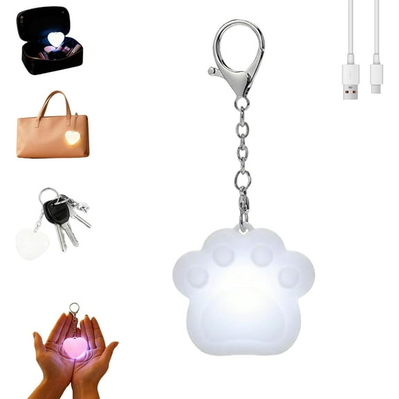 Yippzo 2/4/6/8/10Pack Purse Light Handbag Light, Love Wallet Tote Bag Touch Sensing Lights for Inside Purse, Rechargeable LED Automatic Glow Lamp with Sensor Activated