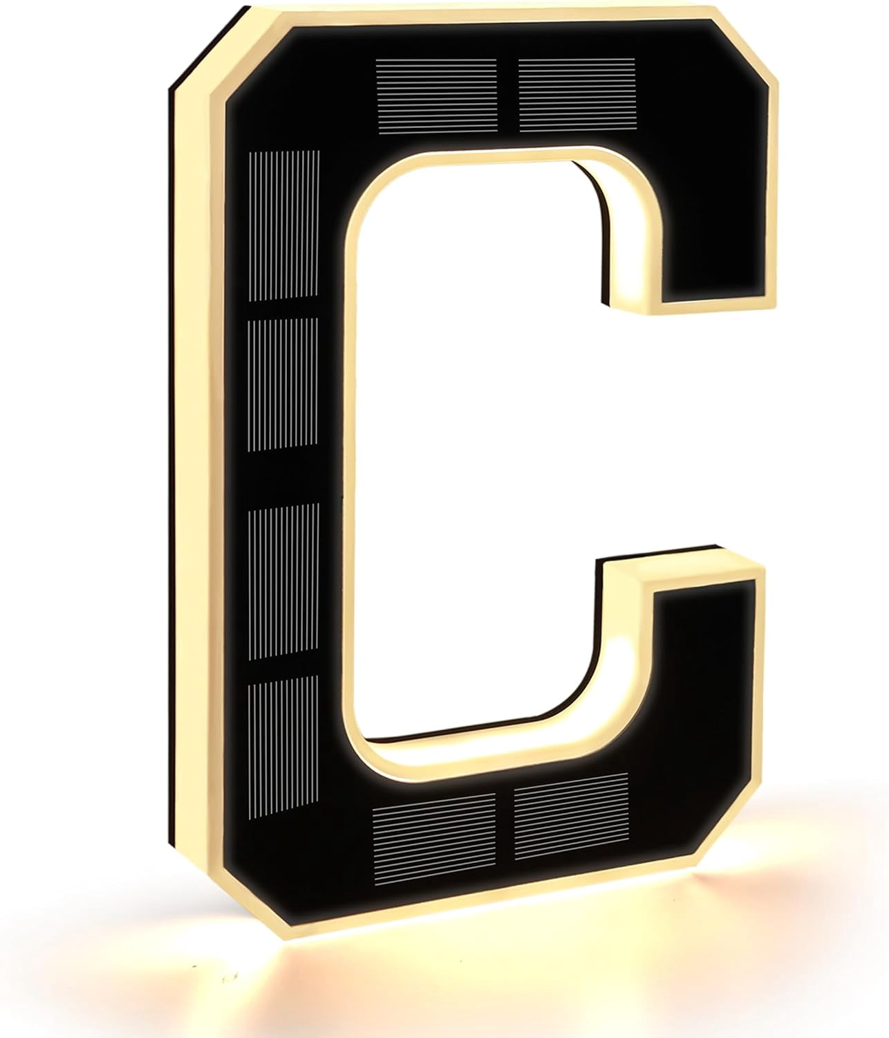 Yippzo 9" Solar Powered House Numbers for Outside Light Up, Large Exterior Illuminated Number Plate for Door, Home, Apartment, Mailbox