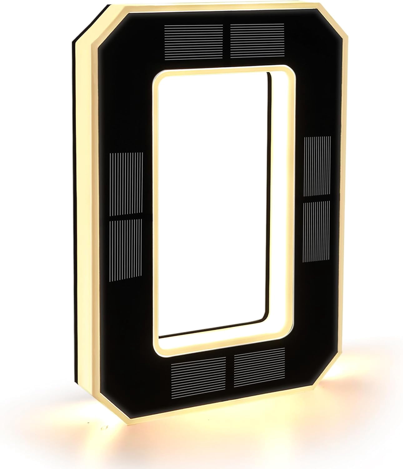 Yippzo 9" Solar Powered House Numbers for Outside Light Up, Large Exterior Illuminated Number Plate for Door, Home, Apartment, Mailbox