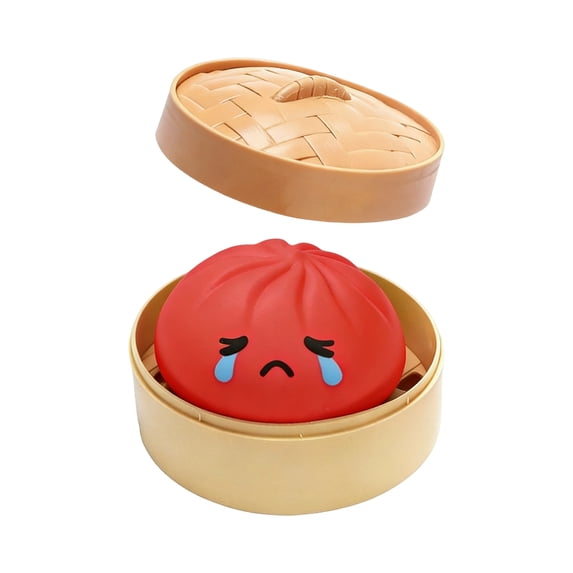 Yippzo Crying Dumpling Squishy Stress Ball, Jumbo Rainbow Mystery Squishy Bun Sensory Toys, Soft Squeeze Toys for Adults, Party Favors