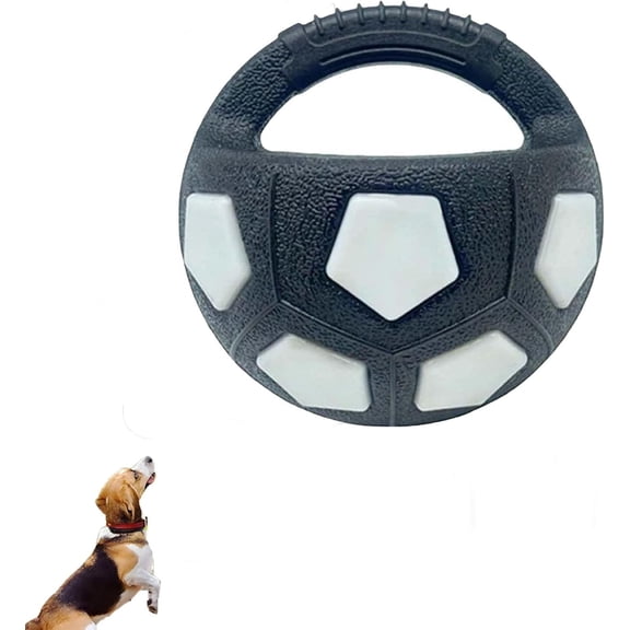 Yippzo Dog Toy Soccer Ball with Handles, Dog Soccer Ball for Interactive Toss and Fetch Play,Squeaky Floating Dog Toy, Sturdy and Durable, Suitable for All Dog Breeds