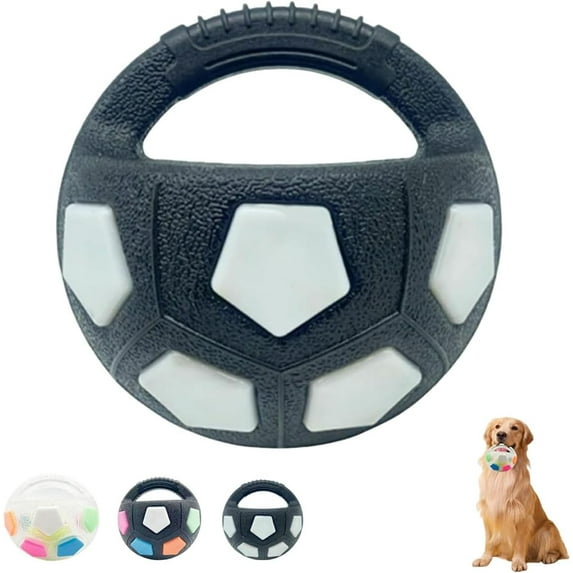 Yippzo Dog Toy Soccer Ball with Handles, The Mellow Dog Calming Ball Interactive Toss and Fetch Play with Handle, Toys for All Kinds of Dogs