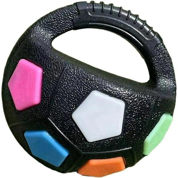 Yippzo Football Tennis Ball Shaped Pet Dog Toys Durable Teething Relief to Accompany Outdoor Training Squeak Toys