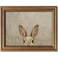 thumbnail image 1 of Yippzo Gold Framed Vintage Easter Bunny Wall Art - Muted Spring Rabbit Oil Painting Print, Farmhouse Easter Wall Decor, Rustic Cottagecore Animal Picture, 1 of 7