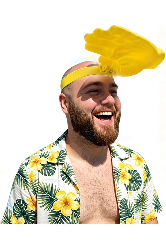Hands-Free Hand Shade Hat - Instant Sun Protection Visor, Adjustable Fun Palm-Shaped Sun Hat for Eye Strain