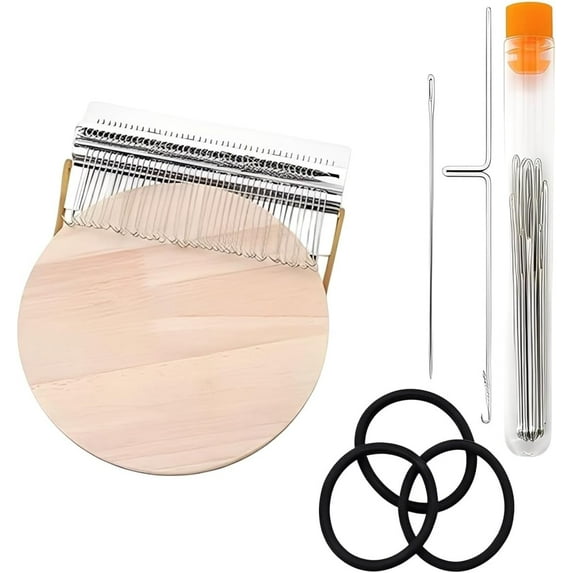 Yippzo Knit Patch Darning Looms Kit – Complete Weaving Tool Set for Mending Clothes & Fabric Repair, Portable Mini for Beginners, Includes All Supplies