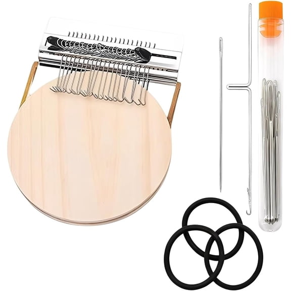 Yippzo Knit Patch Darning Looms Kit – Complete Weaving Tool Set for Mending Clothes & Fabric Repair, Portable Mini for Beginners, Includes All Supplies