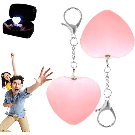 Yippzo Love Wallet Tote Bag Touch Sensing Light, Heart Bag Lamp with Motion Sensor, LED Automatic Glow Lights, Rechargeable Mini Flashlight